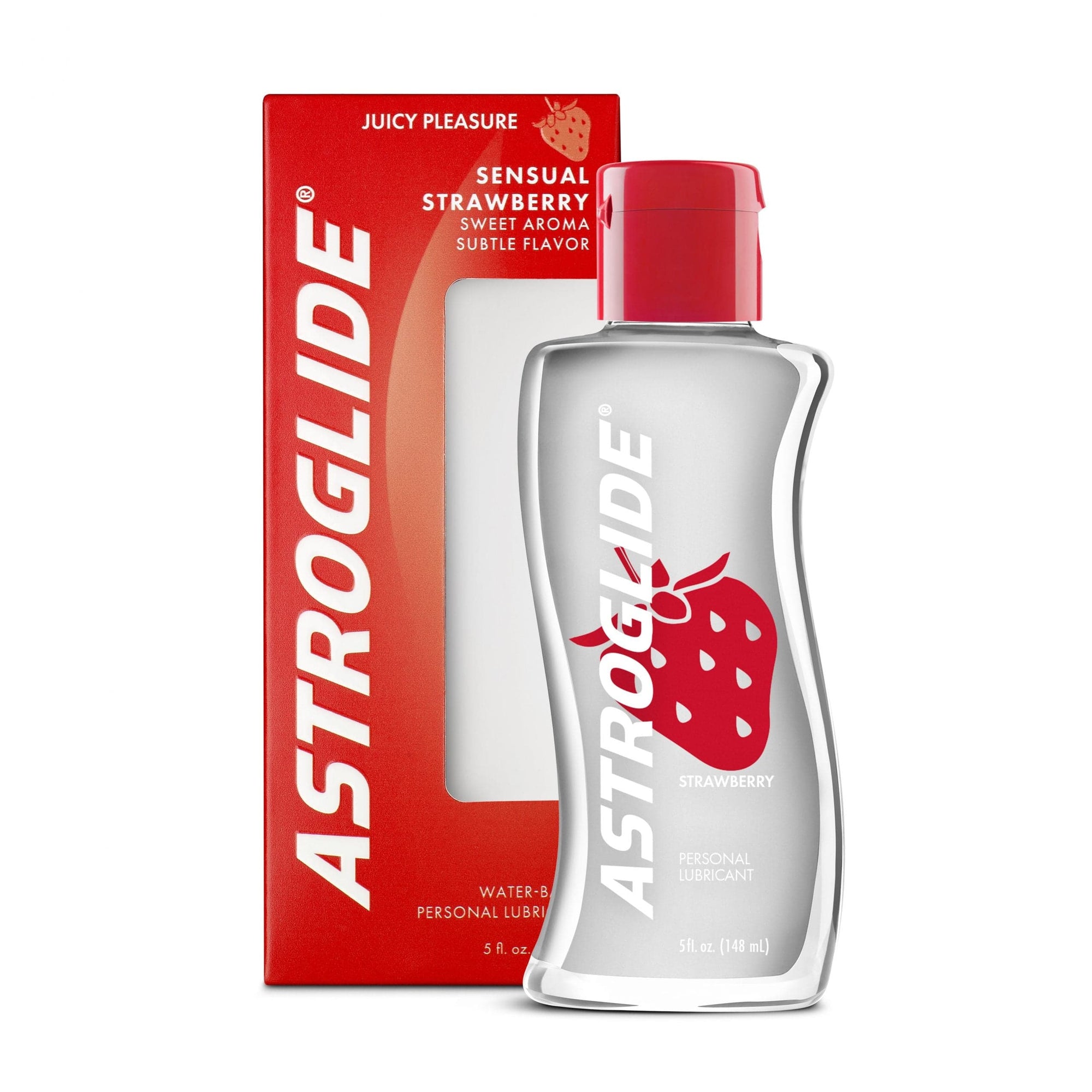 Astroglide - Sensual Strawberry Flavoured Water Based Personal Lubricant - 148ml Lube (Water Based) 015594010243 Durio.sg