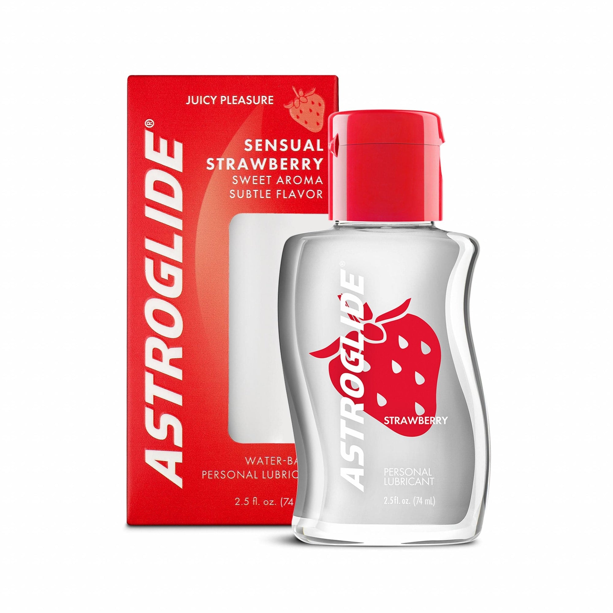 Astroglide - Sensual Strawberry Flavoured Water Based Personal Lubricant - 74ml Lube (Water Based) 015594010540 Durio.sg