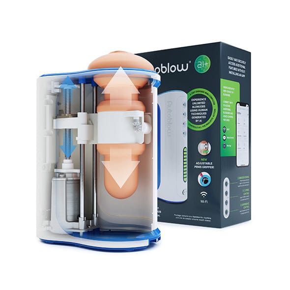 Autoblow - A.I+ Machine Hands Free App-Controlled Masturbator (White) -  Masturbator (Hands Free) AC Powered  Durio.sg