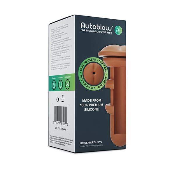Autoblow - A.I Silicone Anus Sleeve (Brown) -  Masturbator (Hands Free) AC Powered  Durio.sg