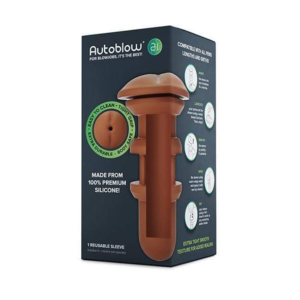 Autoblow - A.I Silicone Anus Sleeve (Brown) -  Masturbator (Hands Free) AC Powered  Durio.sg