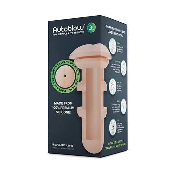 Autoblow - A.I Silicone Anus Sleeve (White) -  Masturbator (Hands Free) AC Powered  Durio.sg