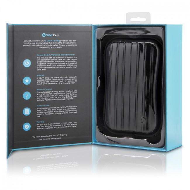 B-Vibe - Novice Remote Control Rechargeable Anal Plug (Black) -  Remote Control Anal Plug (Vibration) Rechargeable  Durio.sg