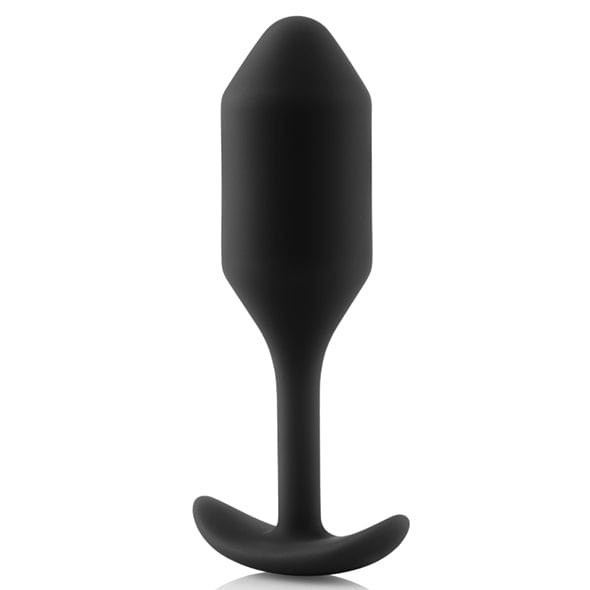 B-Vibe - Snug Plug 2 Weighted Silicone Anal Plug (Black) -  Anal Plug (Non Vibration)  Durio.sg