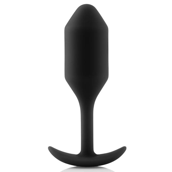 B-Vibe - Snug Plug 2 Weighted Silicone Anal Plug (Black) -  Anal Plug (Non Vibration)  Durio.sg
