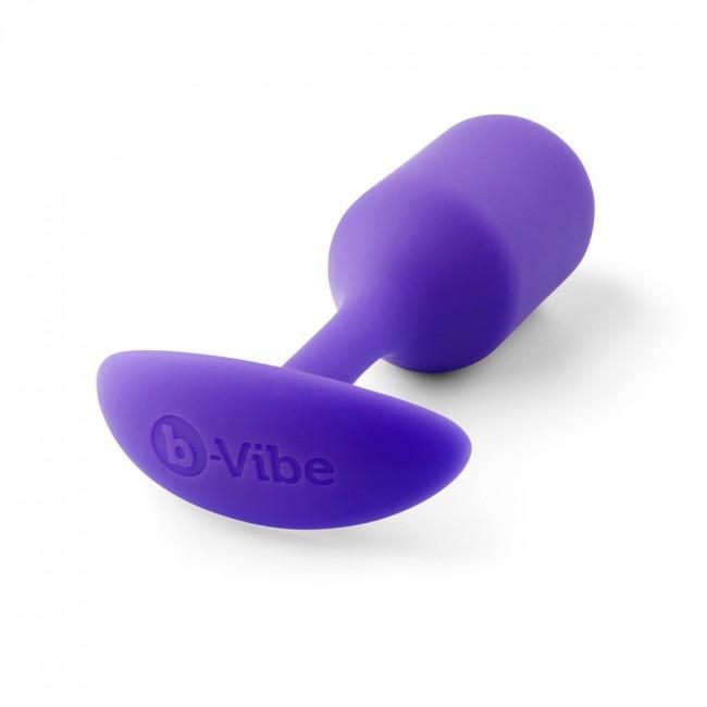 B-Vibe - Snug Plug 2 Weighted Silicone Anal Plug (Purple) -  Anal Plug (Non Vibration)  Durio.sg