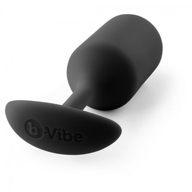 B-Vibe - Snug Plug 3 Weighted Silicone Anal Plug (Black) -  Anal Plug (Non Vibration)  Durio.sg
