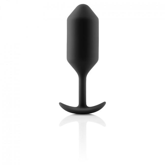 B-Vibe - Snug Plug 3 Weighted Silicone Anal Plug (Black) -  Anal Plug (Non Vibration)  Durio.sg