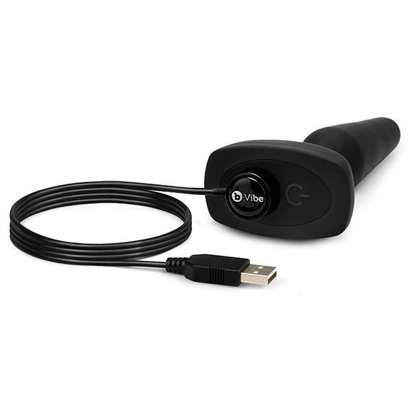 B-Vibe - Trio Remote Control Vibrating Anal Plug (Black) -  Remote Control Anal Plug (Vibration) Rechargeable  Durio.sg