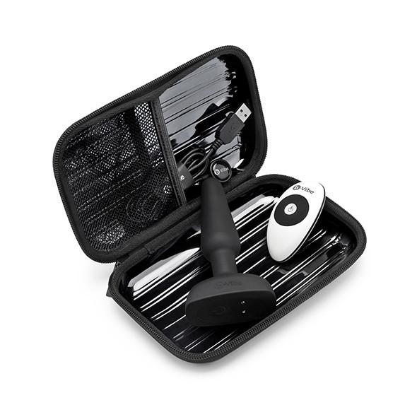 B-Vibe - Trio Remote Control Vibrating Anal Plug (Black) -  Remote Control Anal Plug (Vibration) Rechargeable  Durio.sg