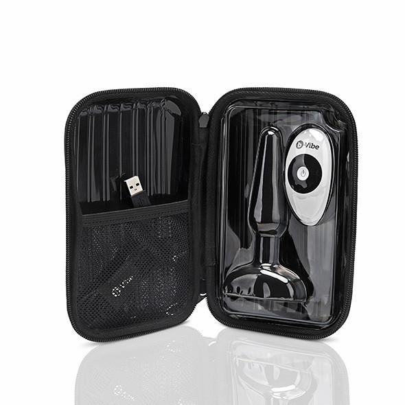B-Vibe - Trio Remote Control Vibrating Anal Plug (Black) -  Remote Control Anal Plug (Vibration) Rechargeable  Durio.sg