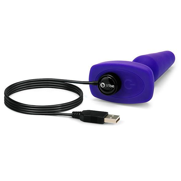 B-Vibe - Trio Remote Control Vibrating Anal Plug (Purple) -  Remote Control Anal Plug (Vibration) Rechargeable  Durio.sg