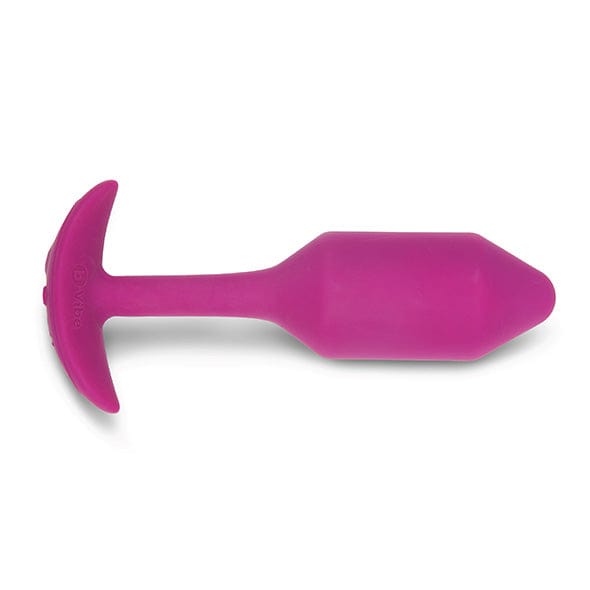 B-Vibe - Vibrating Silicone Weighted Snug Anal Plug M 112 g (Rose) -  Anal Beads (Vibration) Rechargeable  Durio.sg