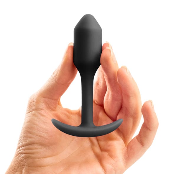 B-Vibe - Weighted Silicone Snug Anal Plug 1 55 g (Black) -  Anal Plug (Non Vibration)  Durio.sg