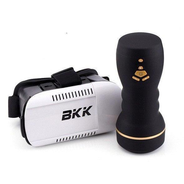 BKK - Virtual Reality Masturbation Device (Black) -  Masturbator (Hands Free) Rechargeable  Durio.sg
