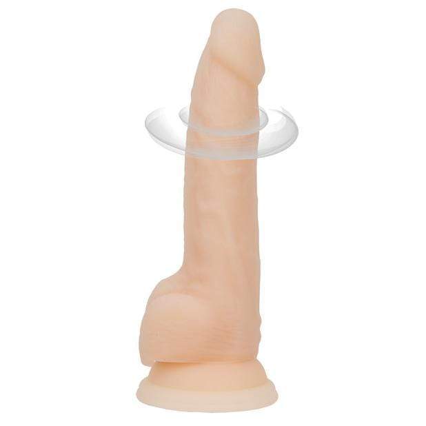 BMS - Naked Addiction Rotating and Vibrating Dong 8" (Beige) -  Realistic Dildo with suction cup (Vibration) Rechargeable  Durio.sg