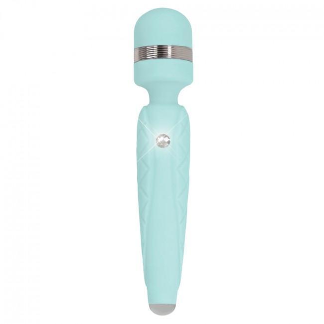 BMS - Pillow Talk Cheeky Luxurious Wand Massager (Blue) -  Wand Massagers (Vibration) Rechargeable  Durio.sg