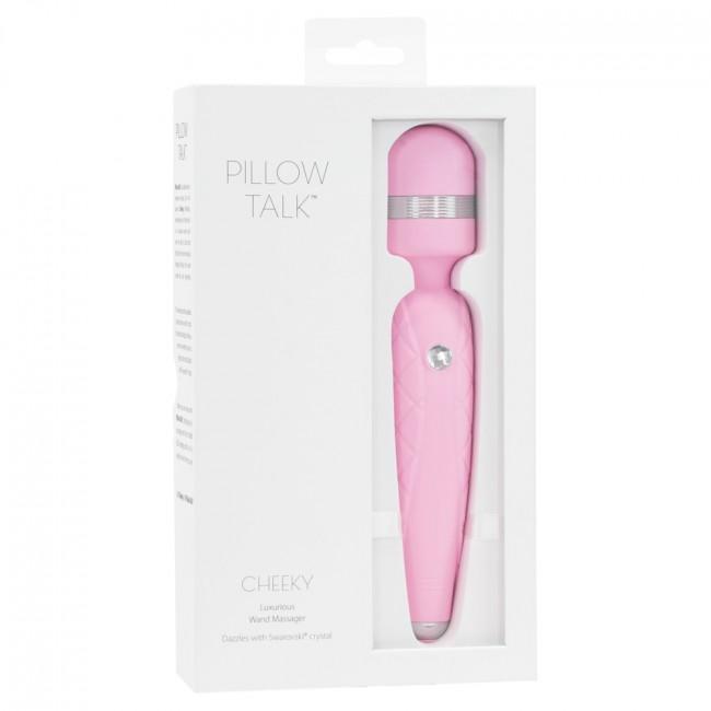 BMS - Pillow Talk Cheeky Luxurious Wand Massager (Pink) -  Wand Massagers (Vibration) Rechargeable  Durio.sg