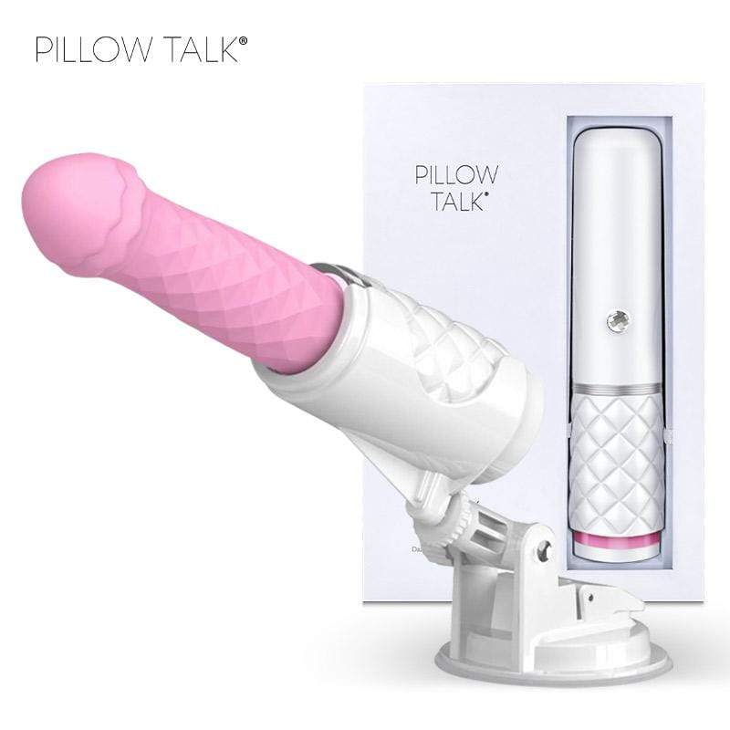 BMS - Pillow Talk Feisty Hands Free Thrusting Sex Machine (Pink) -  G Spot Dildo (Vibration) Rechargeable  Durio.sg