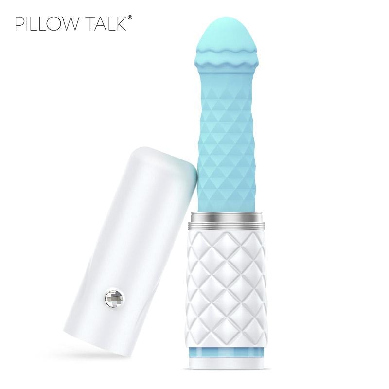 BMS - Pillow Talk Feisty Hands Free Thrusting Sex Machine (Teal) -  G Spot Dildo (Vibration) Rechargeable  Durio.sg