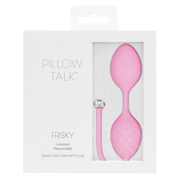 BMS - Pillow Talk Frisky Luxurious Pleasure Kegel Balls (Pink) -  Kegel Balls (Non Vibration)  Durio.sg