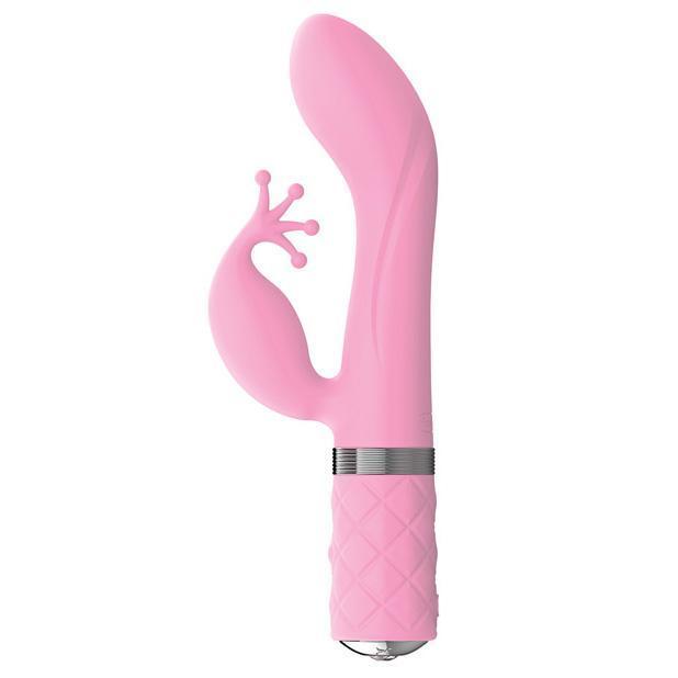 BMS - Pillow Talk Kinky Luxurious Dual Massager (Pink) -  Rabbit Dildo (Vibration) Rechargeable  Durio.sg