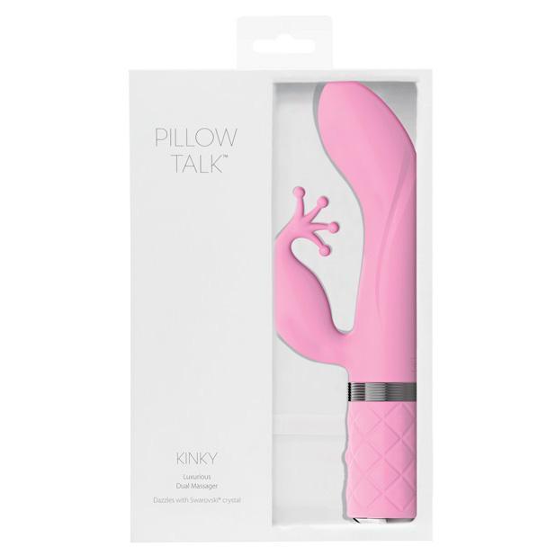 BMS - Pillow Talk Kinky Luxurious Dual Massager (Pink) -  Rabbit Dildo (Vibration) Rechargeable  Durio.sg
