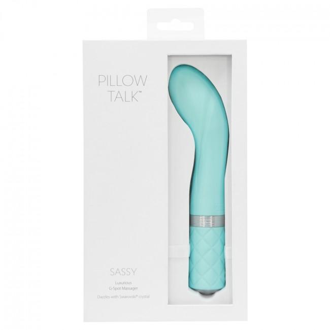 BMS - Pillow Talk Sassy Luxurious G Spot Vibrator (Blue) -  G Spot Dildo (Vibration) Rechargeable  Durio.sg