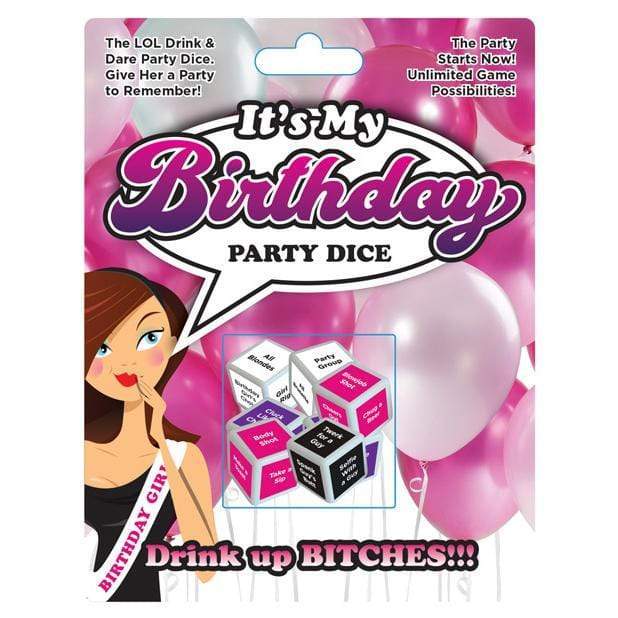 Ball & Chain - It's My Birthday Party Dice (Multi Colour) -  Party Games  Durio.sg