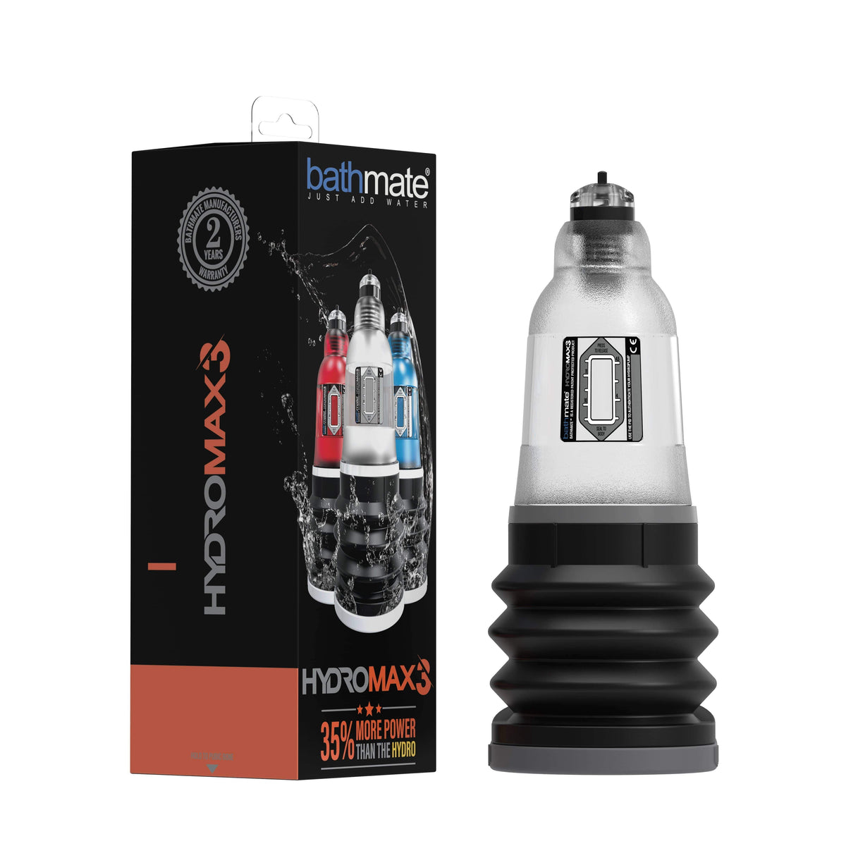 Bathmate - Hydromax 3 Penis Pump (Clear) -  Penis Pump (Non Vibration)  Durio.sg