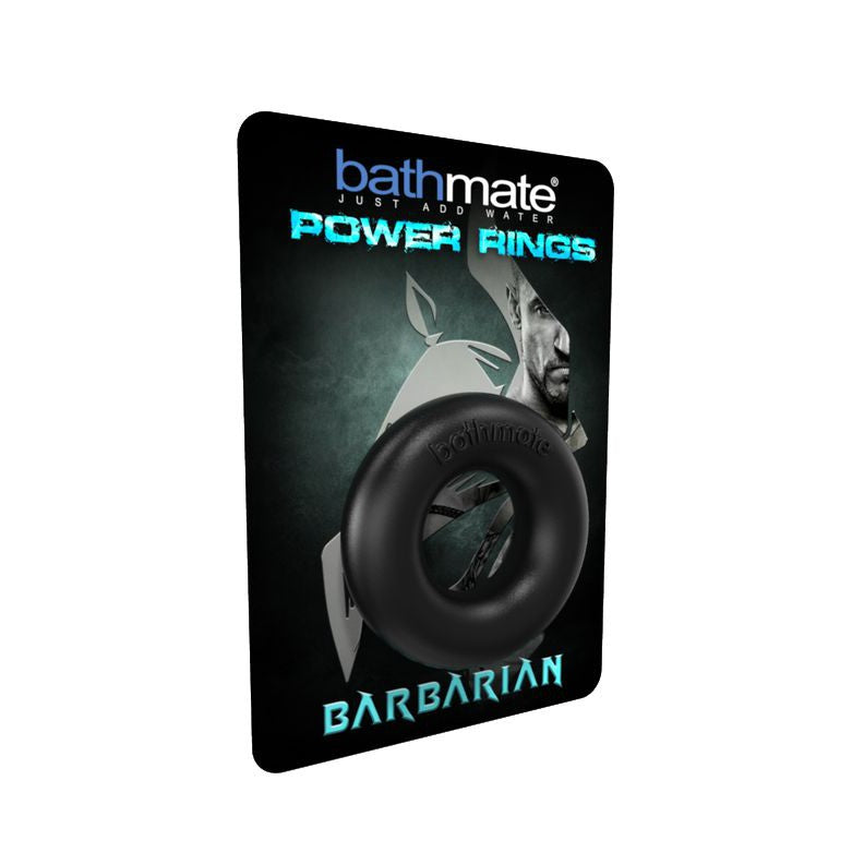 Bathmate - Power Rings Barbarian (Black) -  Rubber Cock Ring (Non Vibration)  Durio.sg