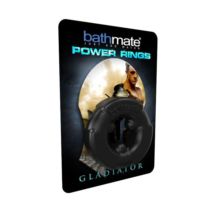Bathmate - Power Rings Gladiator (Black) -  Rubber Cock Ring (Non Vibration)  Durio.sg