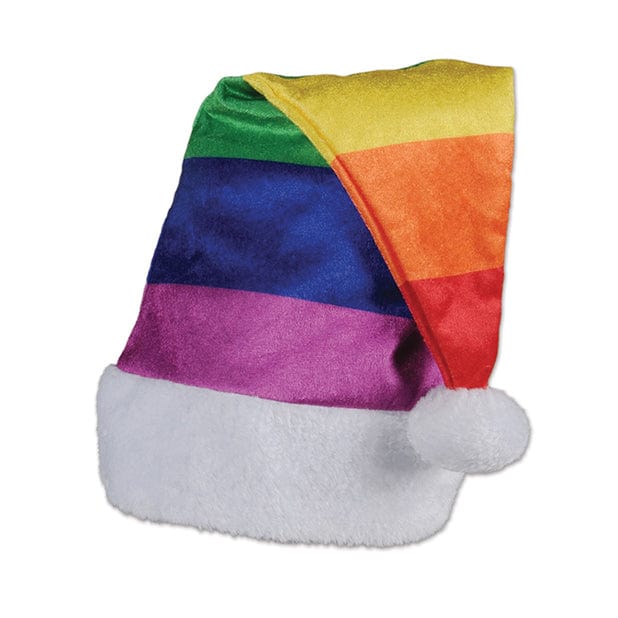 Beistle - Holiday Rainbow Santa Party Hat Costume Accessory (Rainbow) -  Party Novelties  Durio.sg