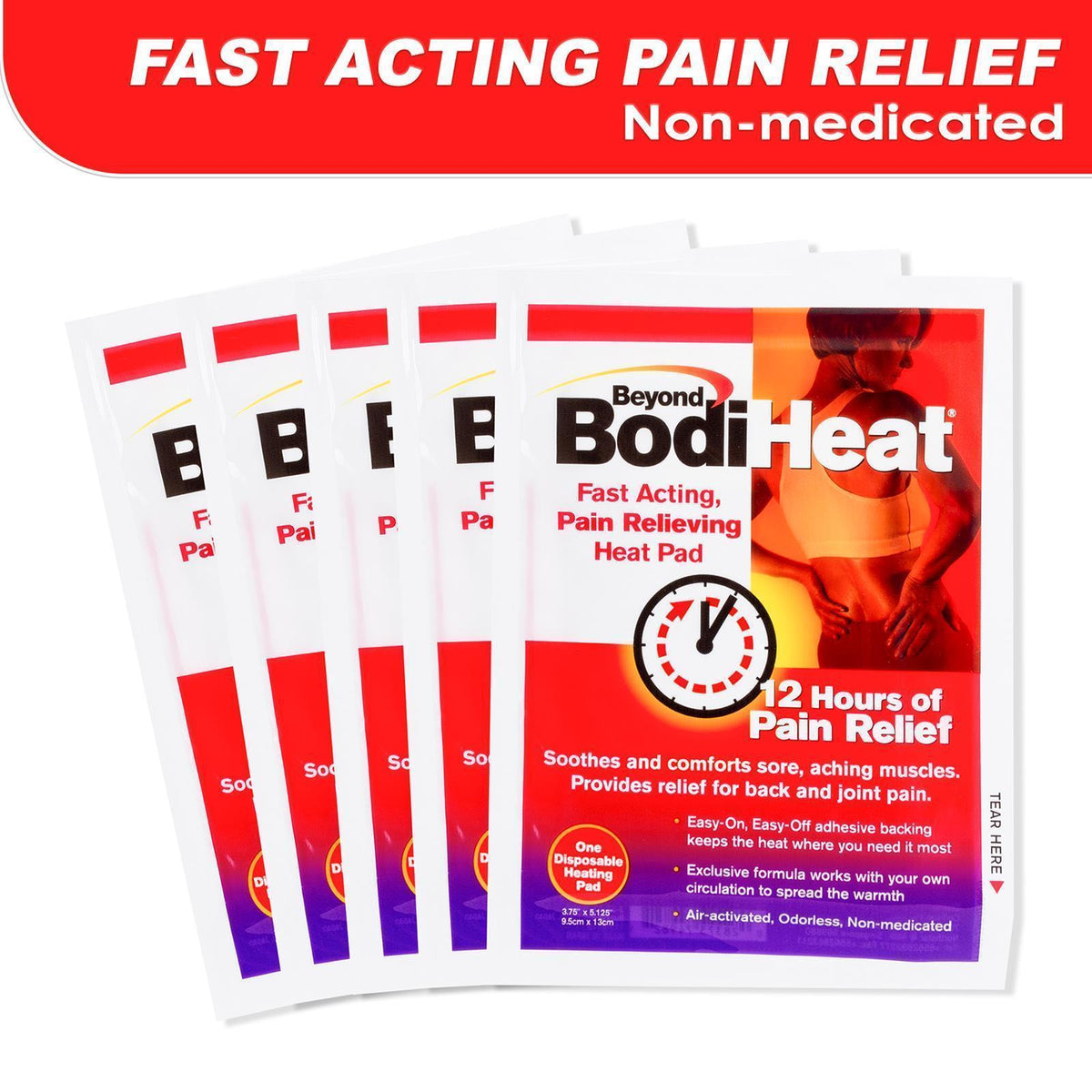 Beyond Bodi Heat - Non Medicated Heat Pack 5s Value Pack  (White) -  Body Care  Durio.sg