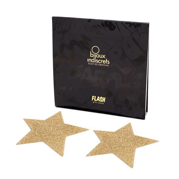 Bijoux Indiscrets - Flash Star Pasties (Gold) -  Nipple Covers  Durio.sg