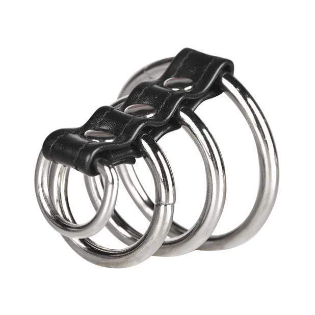 Blue Line - C&amp;B Gear 3 Rings Gates of Hell Steel Cock Rings (Silver) -  Metal Cock Ring (Non Vibration)  Durio.sg