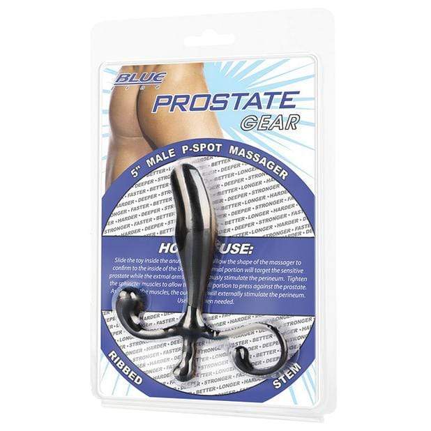 Blue Line - Prostate Gear Male P-Spot Massager (Black) -  Prostate Massager (Non Vibration)  Durio.sg