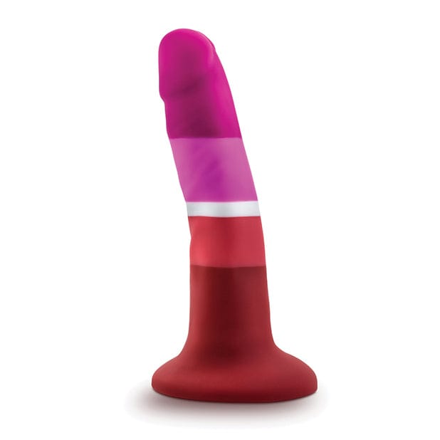 Blush Novelties - Avant P3 Lesbian Pride Beauty Silicone Dong Realistic Dildo 5.5" (Multi Colour) -  Realistic Dildo with suction cup (Non Vibration)  Durio.sg