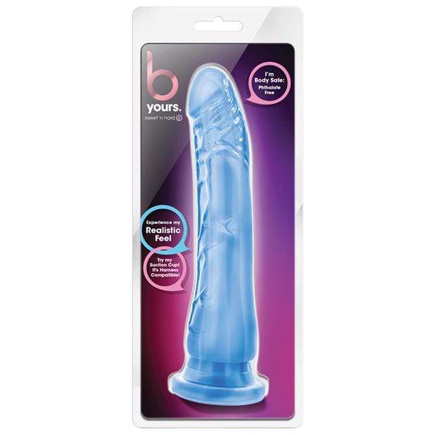 Blush Novelties - B Yours Sweet n Hard 6 8.5"(Blue) -  Realistic Dildo with suction cup (Non Vibration)  Durio.sg
