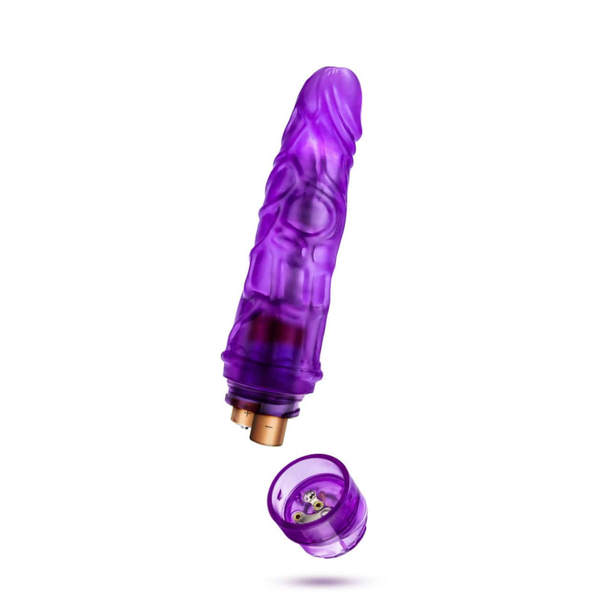 Blush Novelties - B Yours Vibe 3 Dildo Vibrator (Purple) -  Realistic Dildo w/o suction cup (Vibration) Non Rechargeable  Durio.sg
