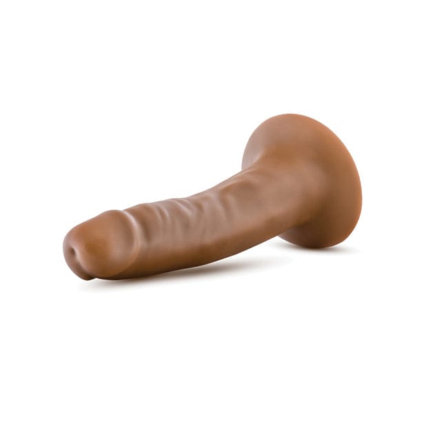 Blush Novelties - Dr Skin Silicone Dr Lucas Realistic Dildo with Balls 5.5" (Mocha) -  Realistic Dildo with suction cup (Non Vibration)  Durio.sg