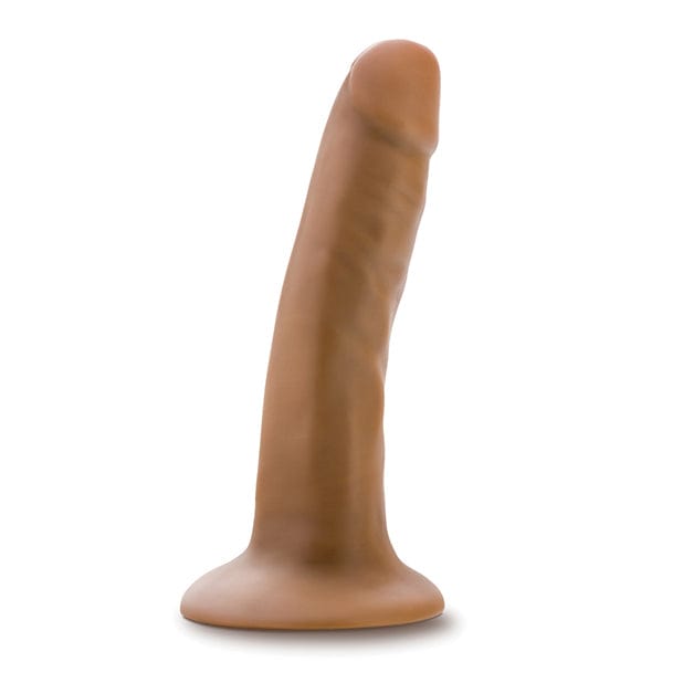 Blush Novelties - Dr Skin Silicone Dr Lucas Realistic Dildo with Balls 5.5" (Mocha) -  Realistic Dildo with suction cup (Non Vibration)  Durio.sg