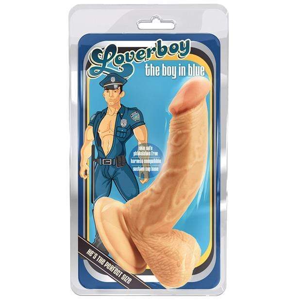 Blush Novelties - Loverboy The Boy in Blue Dildo w/Suction Cup (Beige) -  Realistic Dildo with suction cup (Non Vibration)  Durio.sg