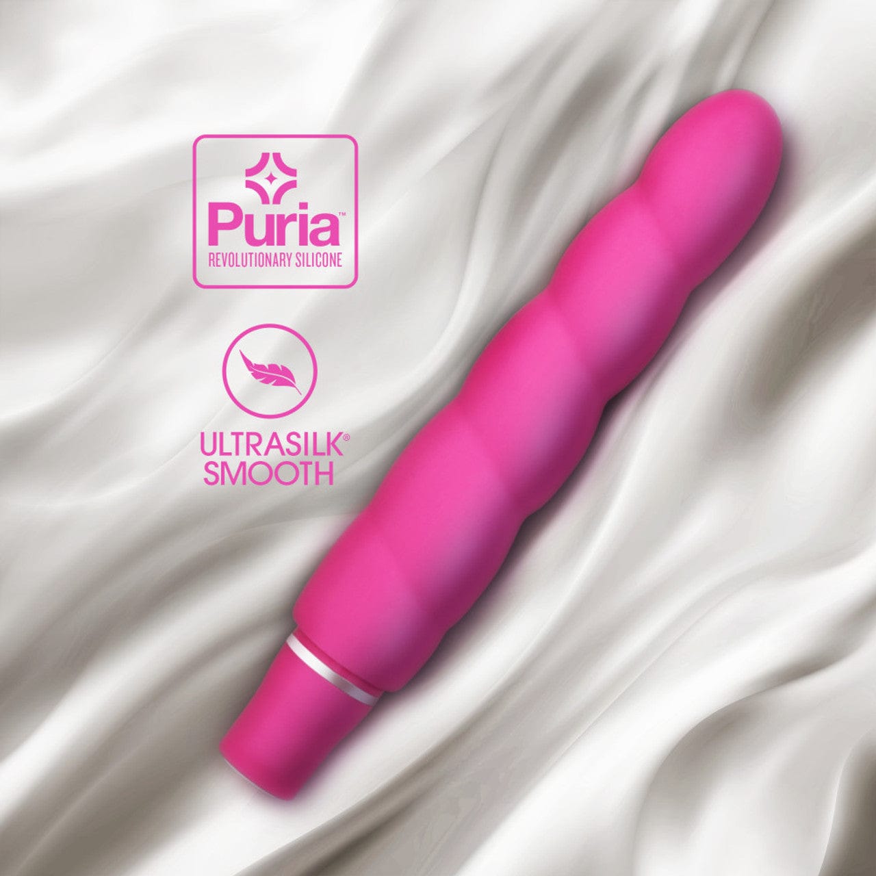 Blush Novelties - Luxe Anastasia Silicone Vibrator (Pink) -  Non Realistic Dildo w/o suction cup (Vibration) Non Rechargeable  Durio.sg