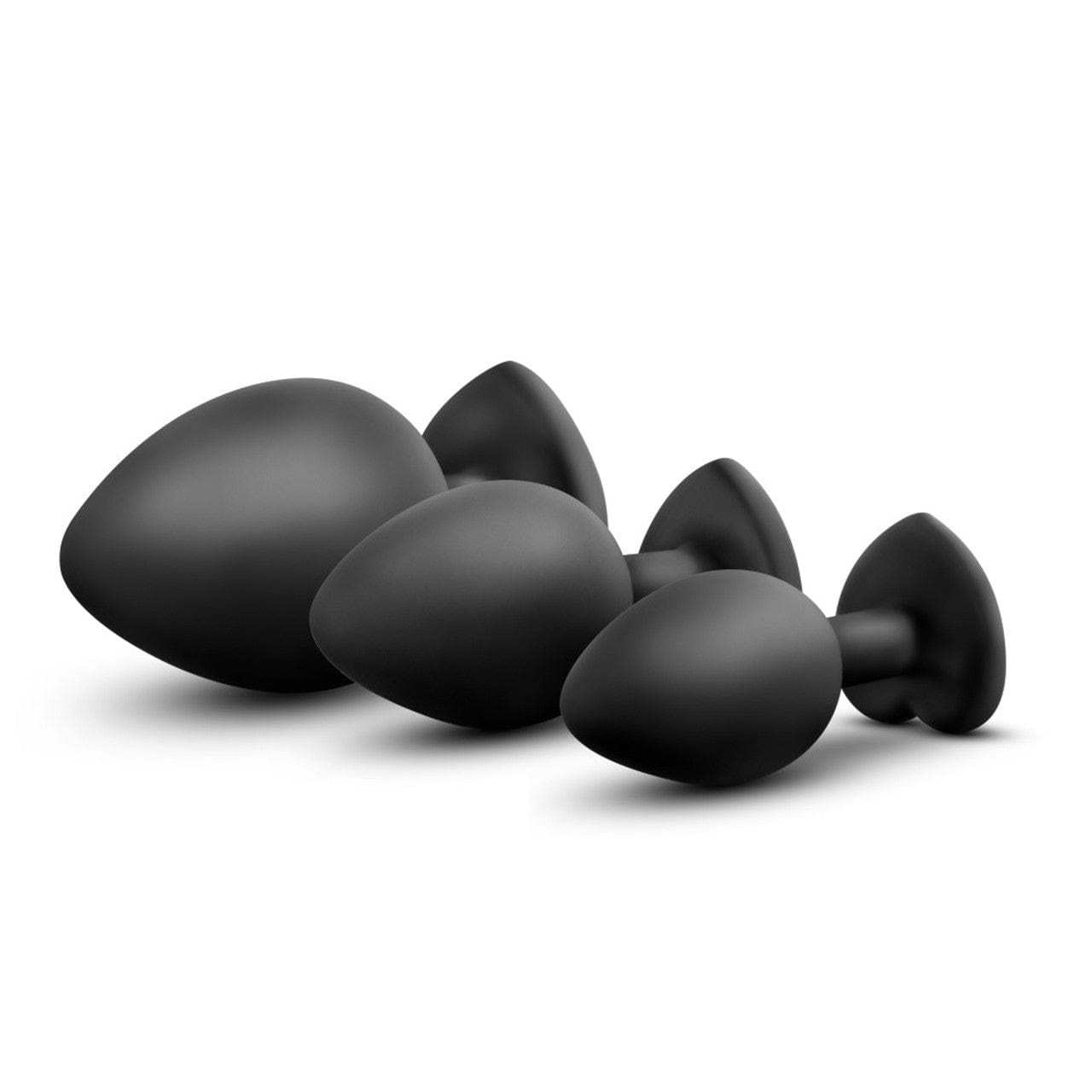 Blush Novelties - Luxe Bling Anal Plugs Training Kit (Black) -  Anal Kit (Non Vibration)  Durio.sg