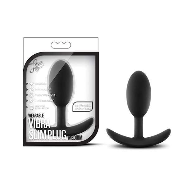 Blush Novelties - Luxe Wearable Vibra Slim Anal Plug Medium (Black) -  Anal Plug (Non Vibration)  Durio.sg