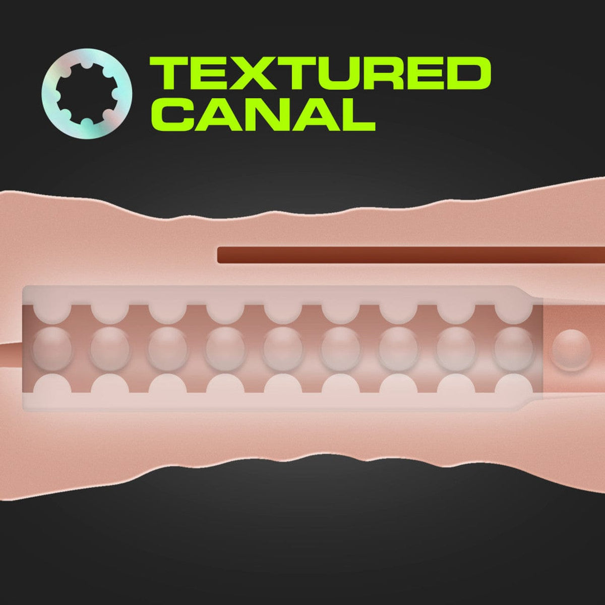 Blush Novelties - M for Men Self Lubricating Vibrating Stroker Masturbator Sleeve Kit (Beige) -  Masturbator Soft Stroker (Vibration) Non Rechargeable  Durio.sg