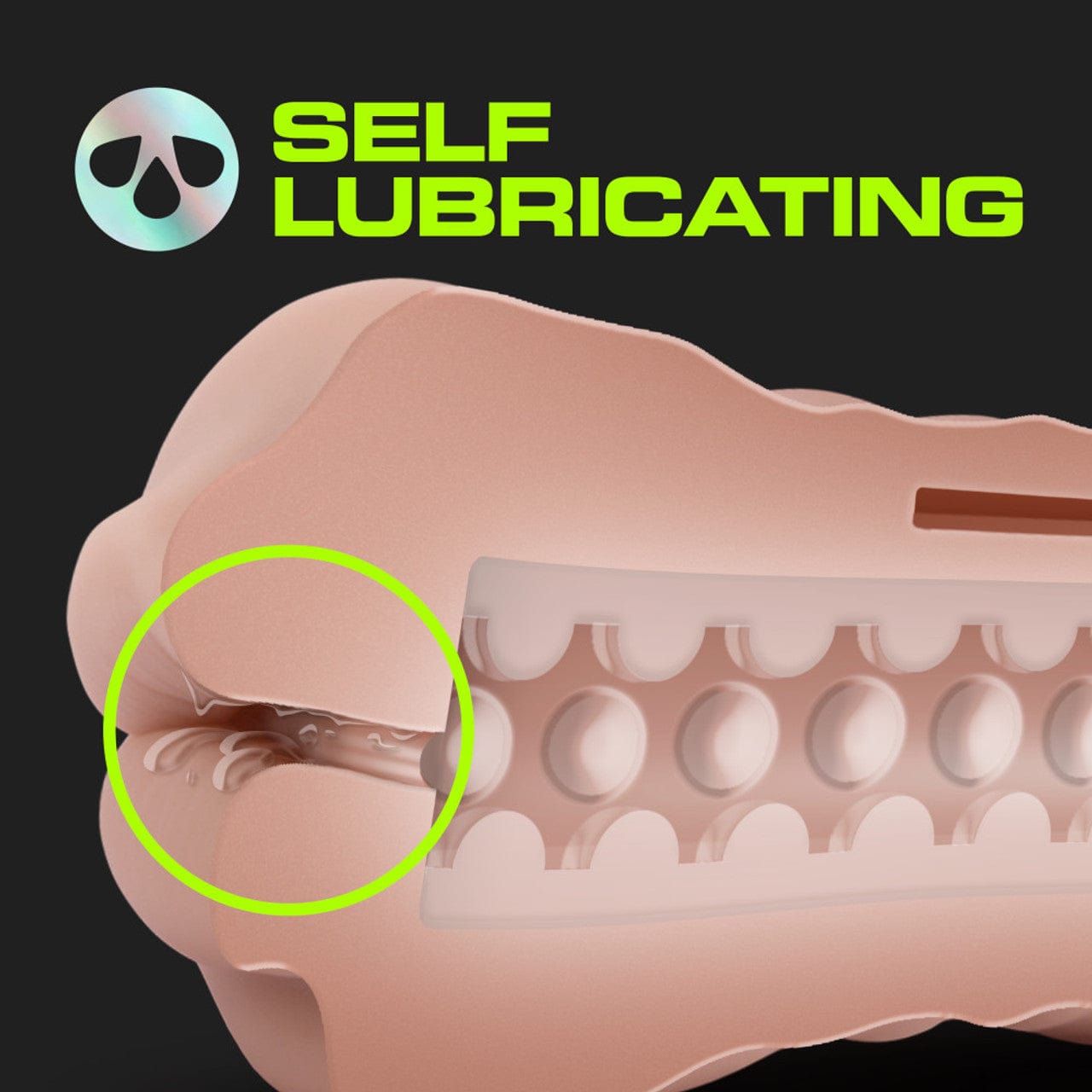 Blush Novelties - M for Men Self Lubricating Vibrating Stroker Masturbator Sleeve Kit (Beige) -  Masturbator Soft Stroker (Vibration) Non Rechargeable  Durio.sg