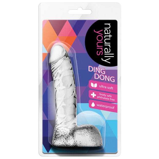 Blush Novelties - Naturally Yours Ding Dong Realistic Dildo 5.5"(Clear) -  Realistic Dildo w/o suction cup (Non Vibration)  Durio.sg