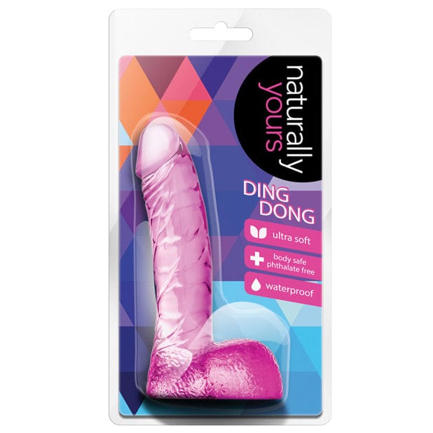 Blush Novelties - Naturally Yours Ding Dong Realistic Dildo 5.5"(Pink) -  Realistic Dildo w/o suction cup (Non Vibration)  Durio.sg
